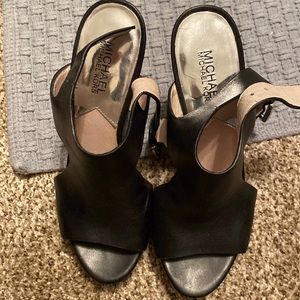 Black real Michael kors sandals